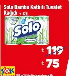 SOLO BAMBU KATKILI TUVALET KAĞIDI 12'Lİ